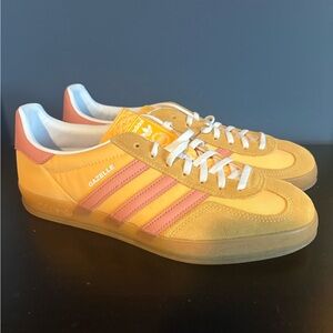 Adidas Gazelle Indoor Originals Size 11.5 WMNS / 10 Men’s  Yellow/Pink |IE2959|